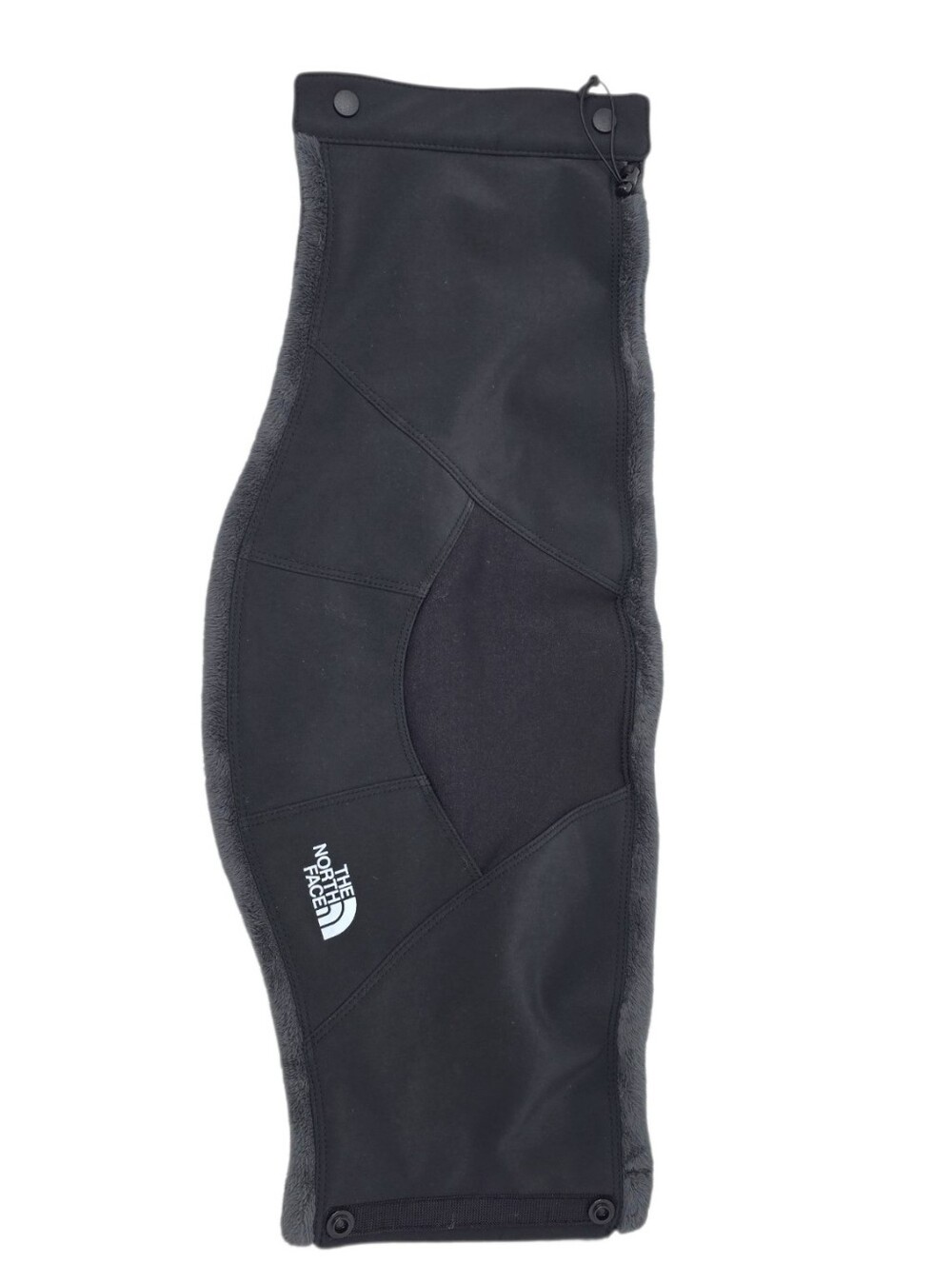 The North Face Fleece Lined Snap Back Heavy Neck Face Gaiter One Size Black Gray - Picture 5 of 9